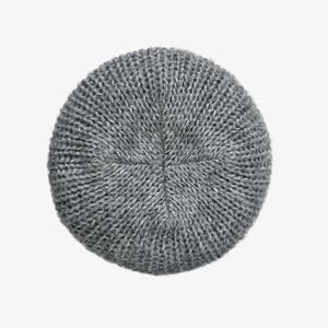 Vintage Aris Chunky Knit Gray Beret Hat, One Size Made in USA